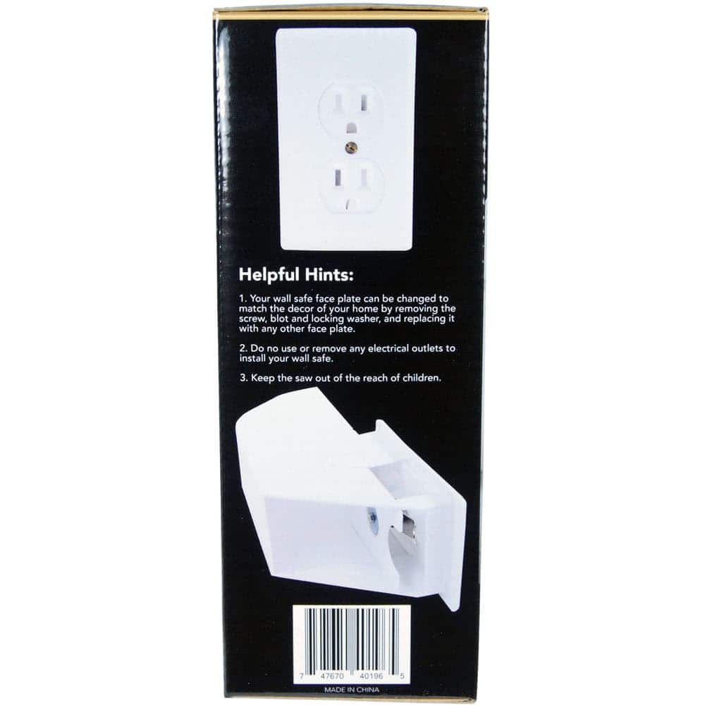 Electrical Wall Socket Diversion Safe: A discreet and secure storage solution that mimics the appearance of a standard wall outlet. Perfect for keeping valuables hidden and out of sight