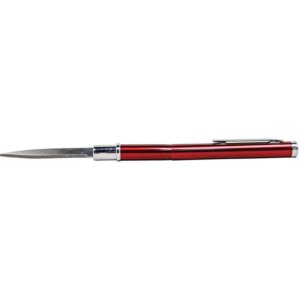 Red Pen Knife with Blade Exposed