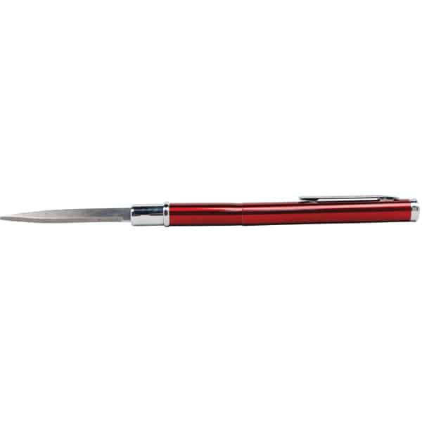 Red Pen Knife with Blade Exposed
