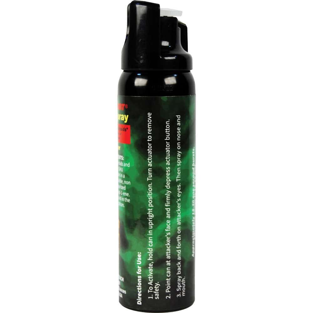 Pepper Shot 4 Ounce Fogger Spray Left Side View