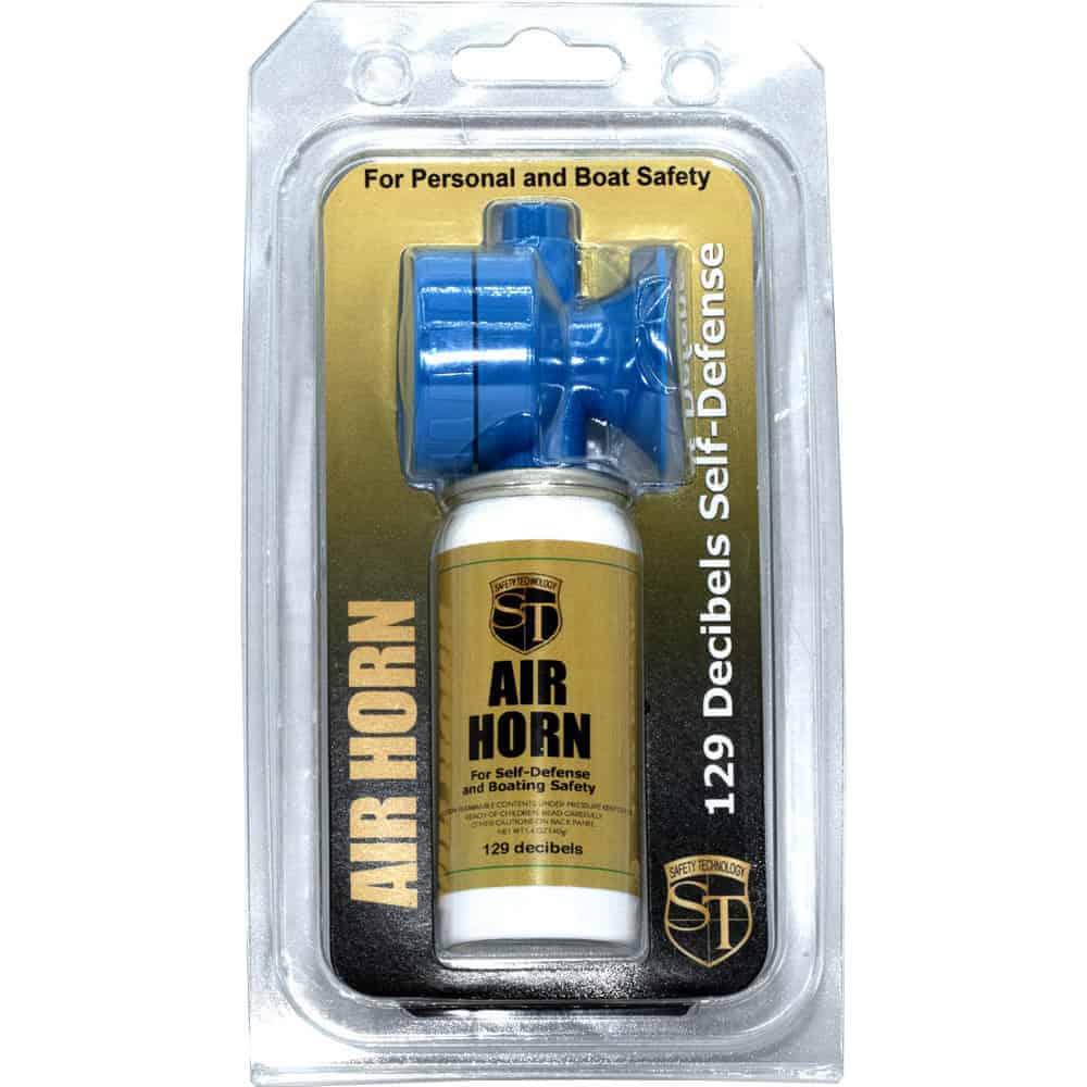 129dB Air Horn for Personal and Boating Protection Front View in Retail Package
