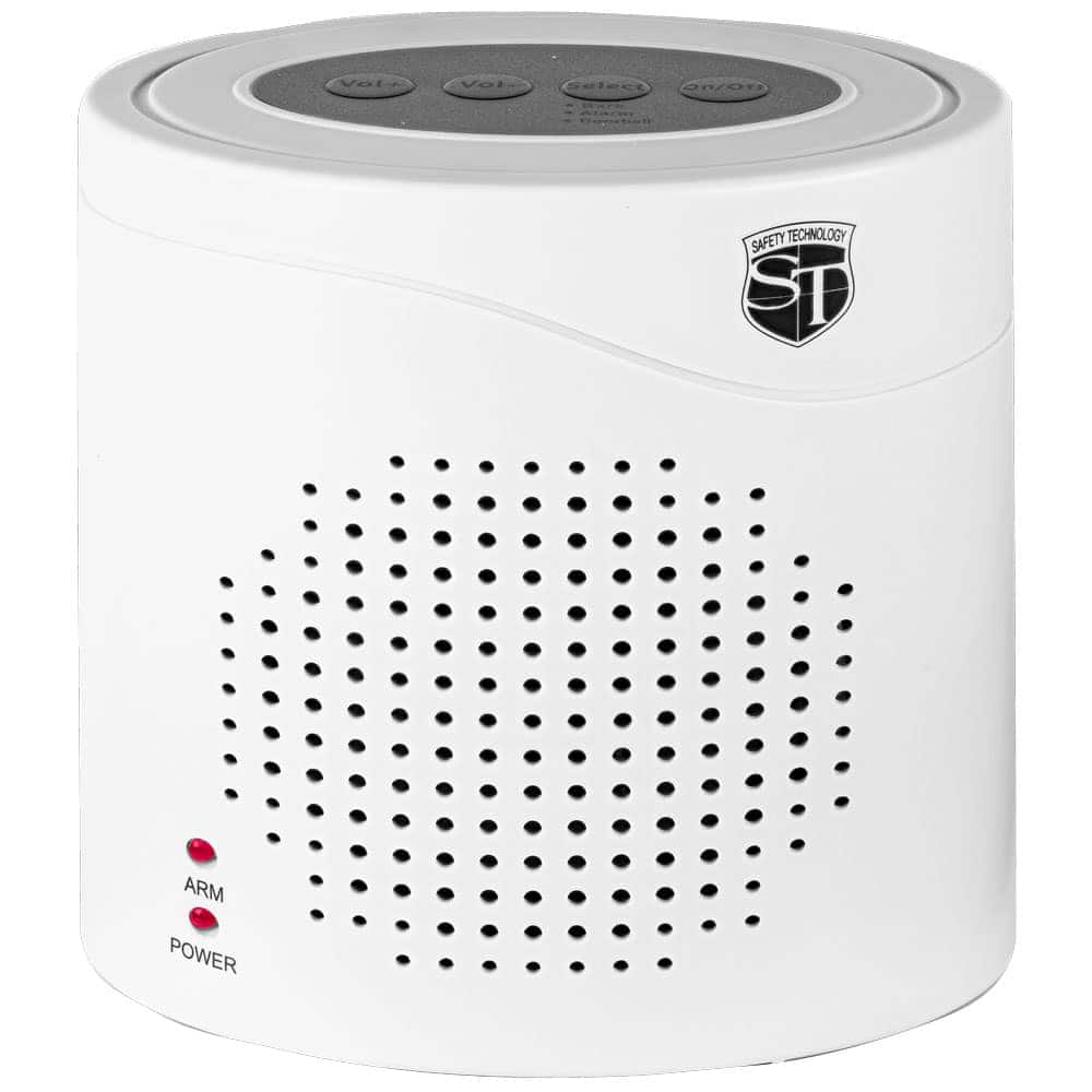 Detailed image of the 120db Barking Dog Alarm, showcasing the top view to highlight its design and features for effective security and deterrence