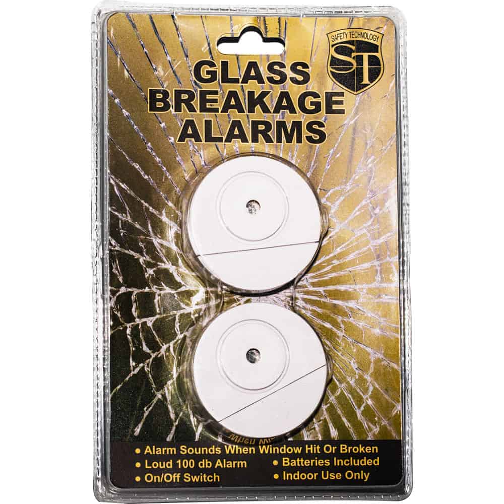 2 Pack 100db Glass Break Alarm Are Set Off When Glass is Hit Or Broken