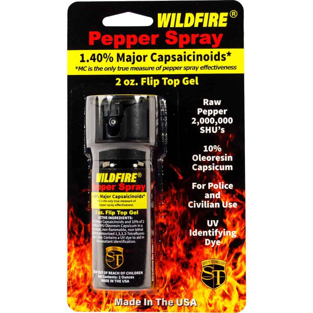 2 Ounce Wildfire Pepper Gel Front View in Retail Package