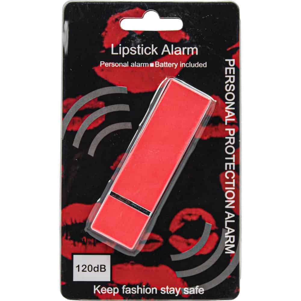 Pink 90 db Lipstick Alarm Front Retail Package