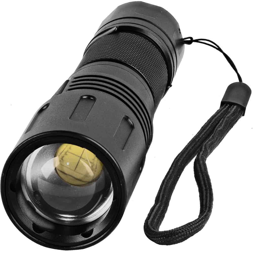 3000 Lumen LED Self Defense Zoomable and Rechargeable Flashlight - A powerful and versatile tool for personal safety and illumination, featuring a bright LED beam, zoomable functionality, and convenient rechargeable capabilities