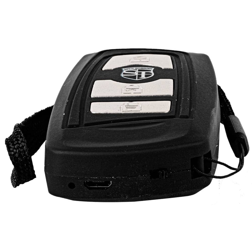 Silver and Black Triad 27 Million Volt Key Fob Stun Gun with Wrist Strap