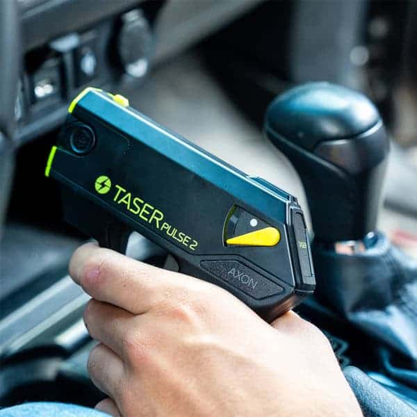 Taser Pulse 2 Shown in Hand | Advanced Safety Tech Taser Pulse 2 Shown in Hand Advanced Safety Tech Taser Pulse 2 Shown in Hand