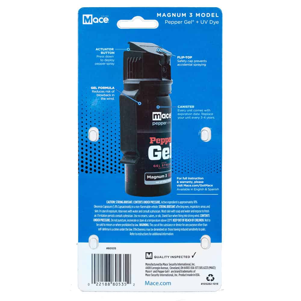 Mace Pepper Gel in Retail Package | Advanced Safety Tech Mace Pepper Gel in Retail Package Advanced Safety Tech Mace Pepper Gel in Retail Package