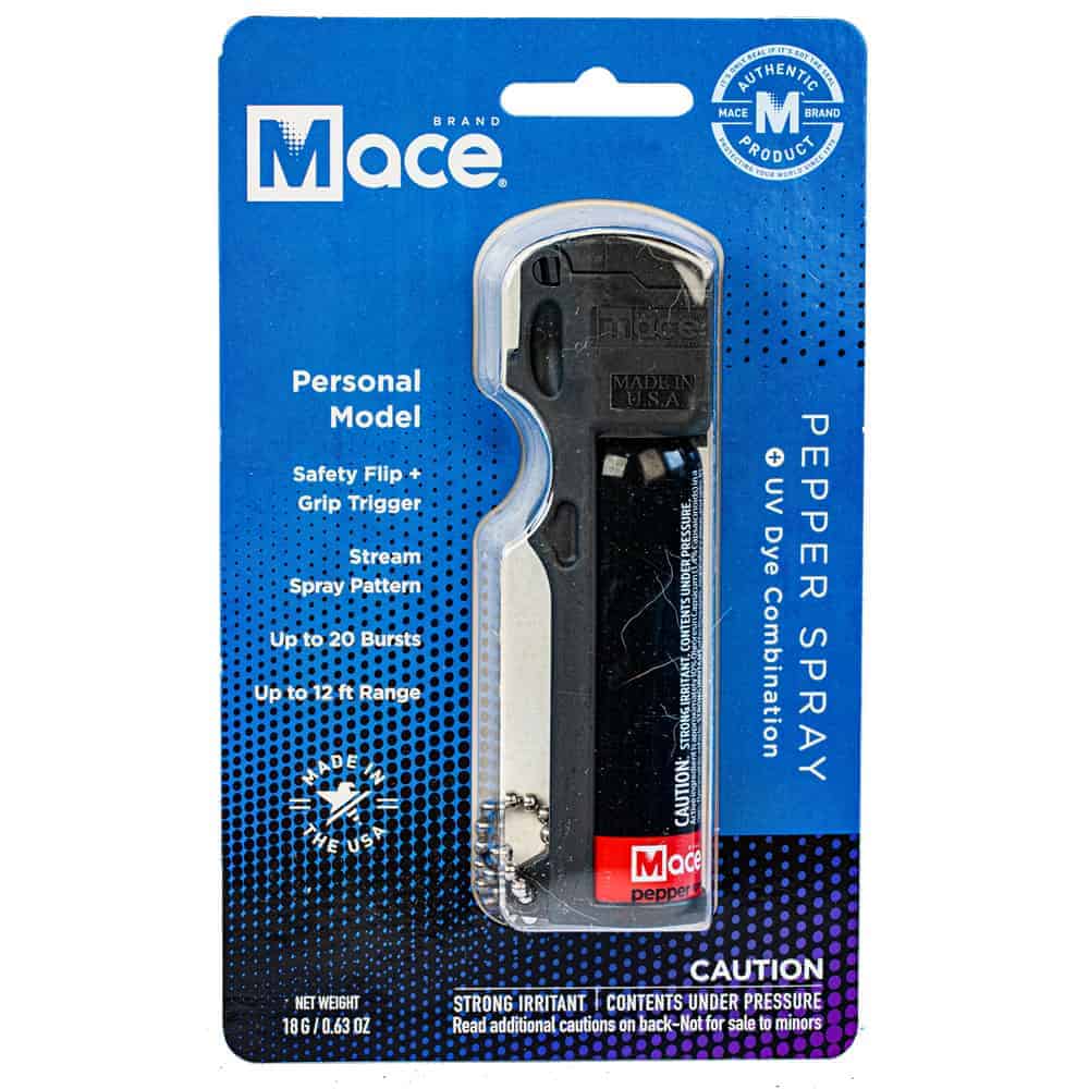Mace Black Personal Pepper Spray with Keyring and Flip Top Actuator | Advanced Safety Tech Mace Black Personal Pepper Spray with Keyring and Flip Top Actuator Advanced Safety Tech Mace Black Personal Pepper Spray with Keyring and Flip Top Actuator