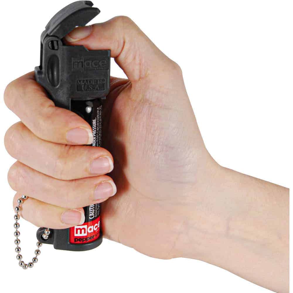 Mace Black Personal Pepper Spray with Keyring and Flip Top Actuator | Advanced Safety Tech Mace Black Personal Pepper Spray with Keyring and Flip Top Actuator Advanced Safety Tech Mace Black Personal Pepper Spray with Keyring and Flip Top Actuator