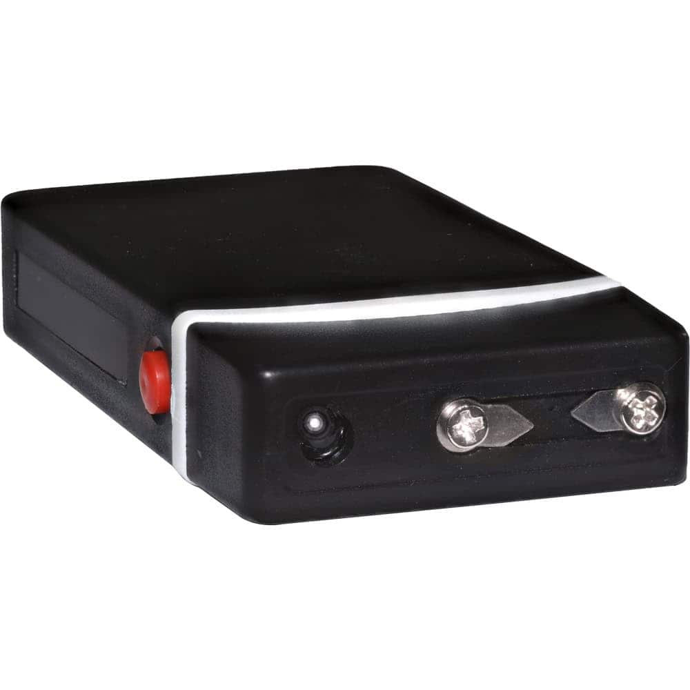 Black 60 Million Volt Fang Keychain Stun Gun and Flashlight with Battery Meter Top View | Advanced Safety Tech Black 60 Million Volt Fang Keychain Stun Gun and Flashlight with Battery Meter Top View Advanced Safety Tech Black 60 Million Volt Fang Keychain Stun Gun and Flashlight with Battery Meter Top View