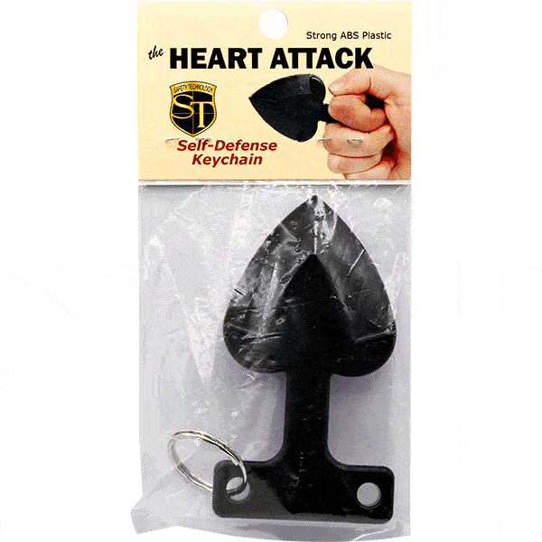 Black Heart Attack ABS Key Chain in Retail Packaging | Advanced Safety Tech Black Heart Attack Abs Key Chain in Retail Packaging Advanced Safety Tech Black Heart Attack Abs Key Chain in Retail Packaging