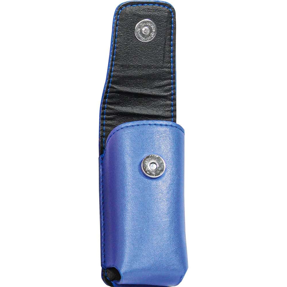 Blue Leatherette Holster for Li’L Guy Stun Gun Front View with Snap Closure | Advanced Safety Tech Blue Leatherette Holster for Li’l Guy Stun Gun Front View with Snap Closure Advanced Safety Tech Blue Leatherette Holster for Li’l Guy Stun Gun Front View with Snap Closure