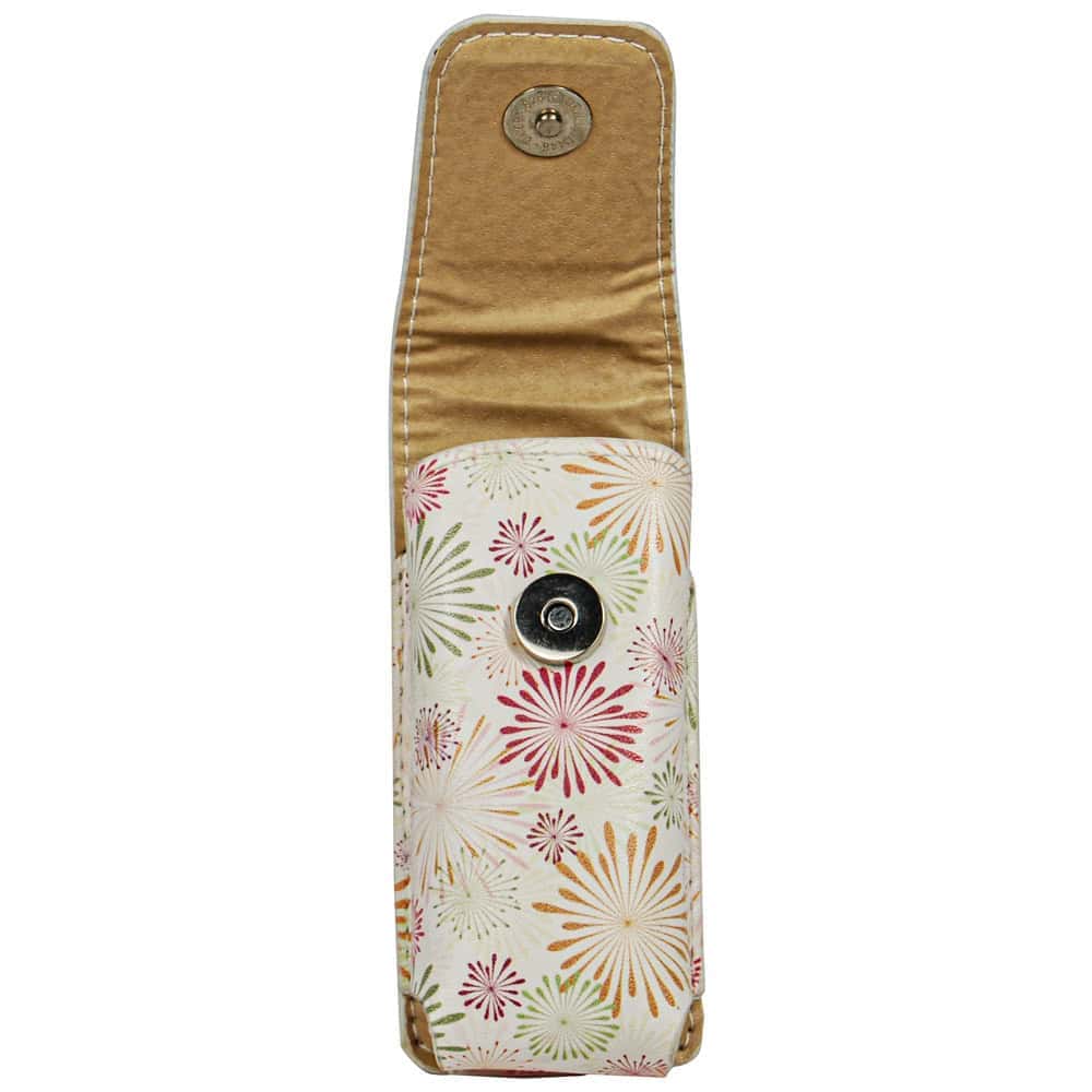 Flower Pattern Leatherette Holster for Li’L Guy Stun Gun Front View with Snap Closure | Advanced Safety Tech Flower Pattern Leatherette Holster for Li’l Guy Stun Gun Front View with Snap Closure Advanced Safety Tech Flower Pattern Leatherette Holster for Li’l Guy Stun Gun Front View with Snap Closure