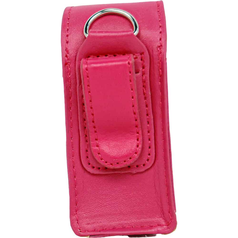 Pink Leatherette Holster for Li’L Guy Stun Gun Rear View with Belt Clip | Advanced Safety Tech Pink Leatherette Holster for Li’l Guy Stun Gun Rear View with Belt Clip Advanced Safety Tech Pink Leatherette Holster for Li’l Guy Stun Gun Rear View with Belt Clip