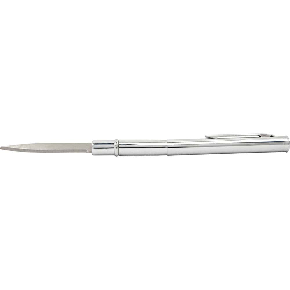 Silver Pen Knife with Blade Exposed | Advanced Safety Tech Silver Pen Knife with Blade Exposed Advanced Safety Tech Silver Pen Knife with Blade Exposed