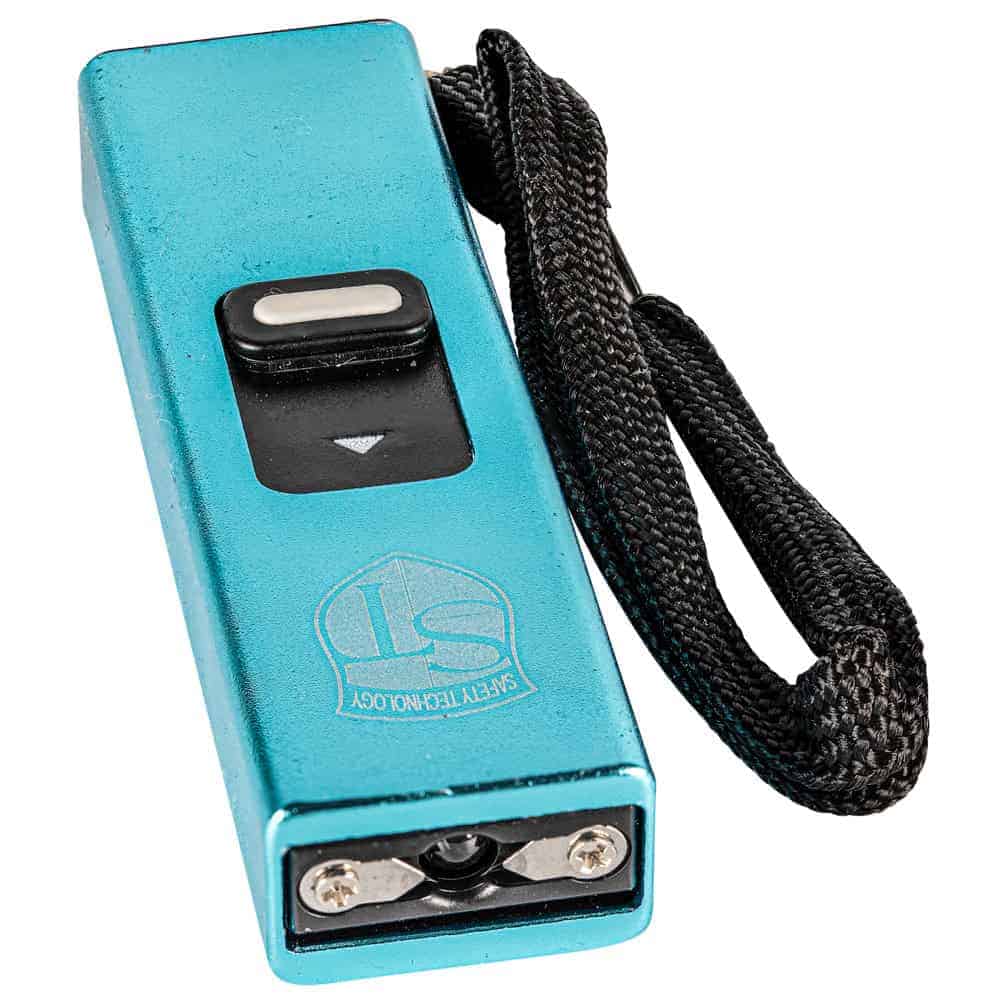 Blue Slider Stun Gun with LED Flashlight USB Rechargeable Front End View | Advanced Safety Tech Blue Slider Stun Gun with Led Flashlight Usb Rechargeable Front End View Advanced Safety Tech Blue Slider Stun Gun with Led Flashlight Usb Rechargeable Front End View