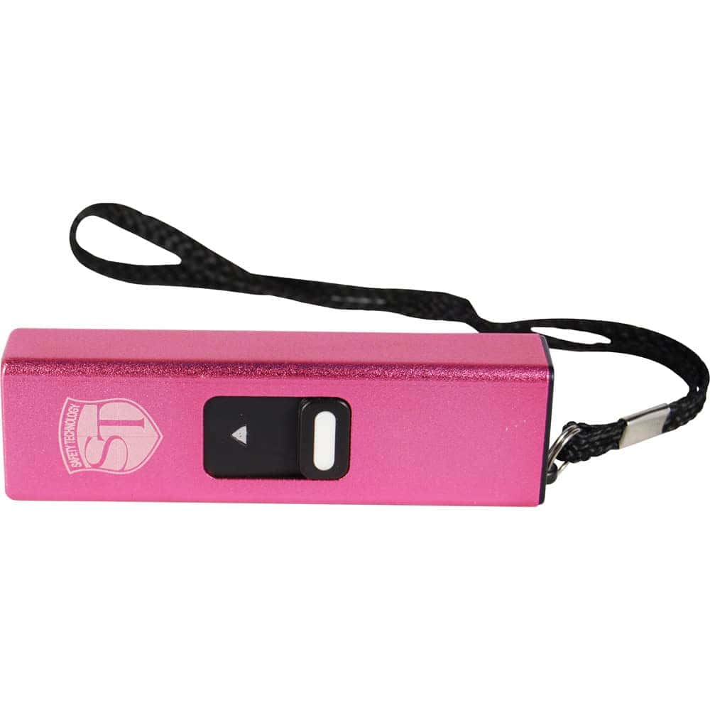 Pink Slider Stun Gun with LED Flashlight USB Rechargeable Front View with Wrist Strap | Advanced Safety Tech Pink Slider Stun Gun with Led Flashlight Usb Rechargeable Front View with Wrist Strap Advanced Safety Tech Pink Slider Stun Gun with Led Flashlight Usb Rechargeable Front View with Wrist Strap