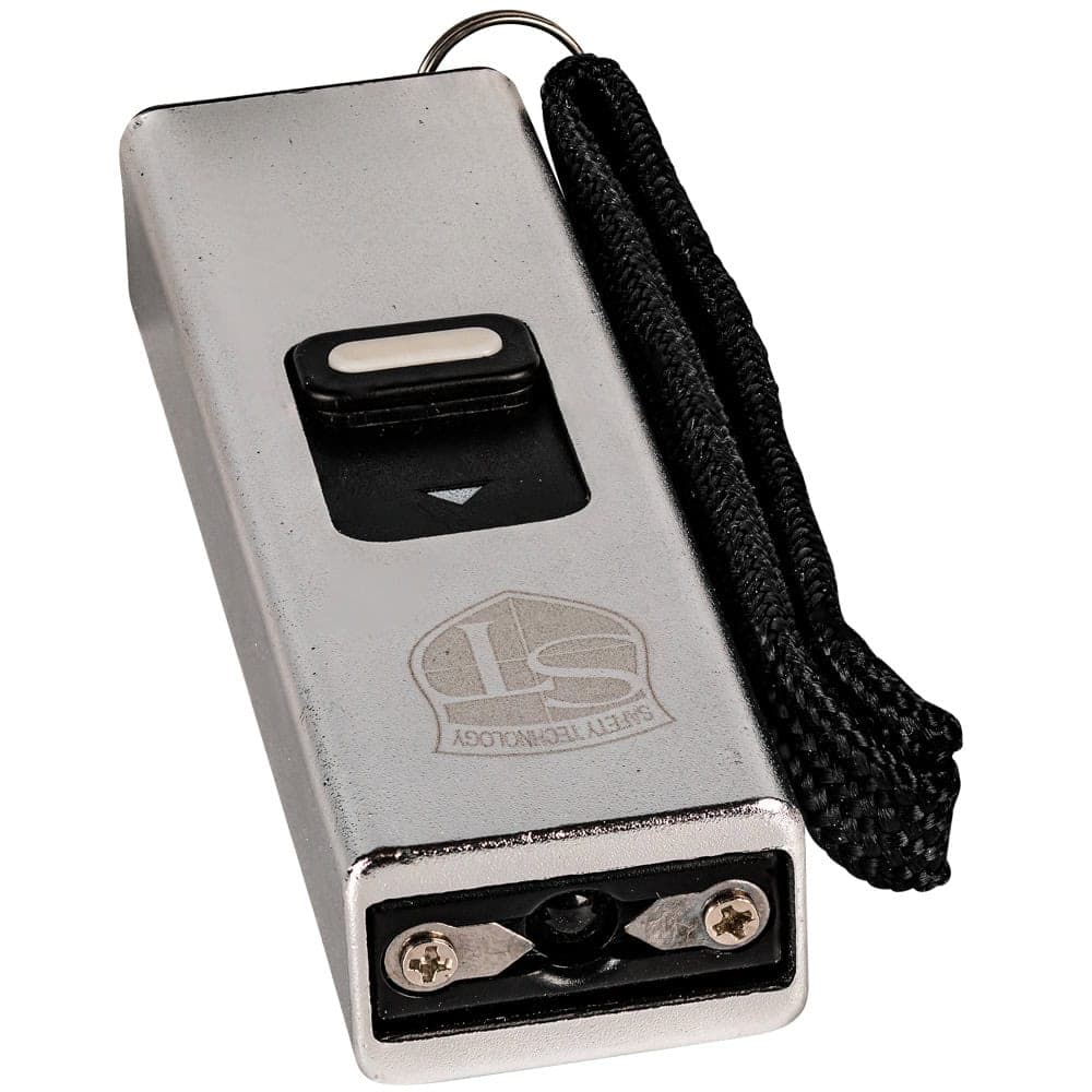 Silver Slider Stun Gun with LED Flashlight USB Rechargeable Front End View | Advanced Safety Tech Silver Slider Stun Gun with Led Flashlight Usb Rechargeable Front End View Advanced Safety Tech Silver Slider Stun Gun with Led Flashlight Usb Rechargeable Front End View