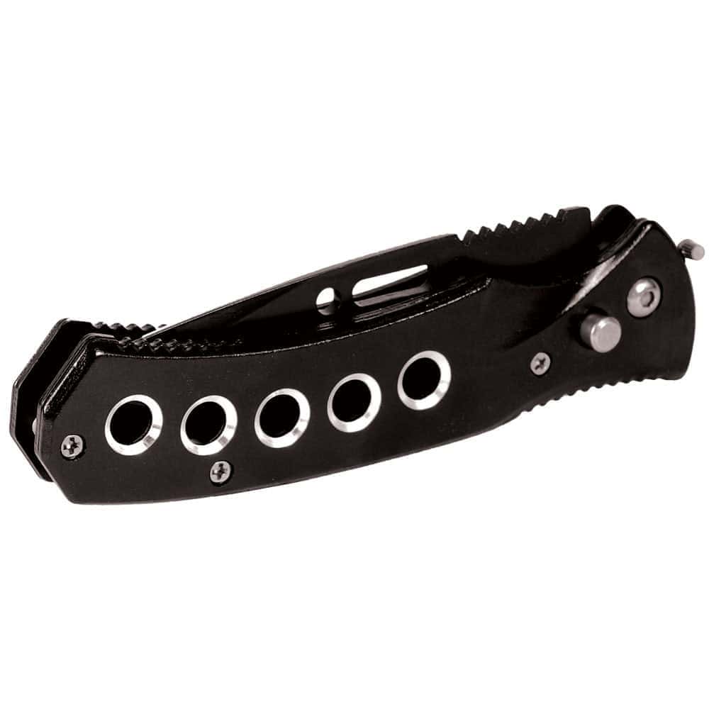 Automatic Heavy Duty Knife with 5 Hole Handle - Black | Advanced Safety Tech Automatic Heavy Duty Knife with 5 Hole Handle - Black Advanced Safety Tech Automatic Heavy Duty Knife with 5 Hole Handle - Black