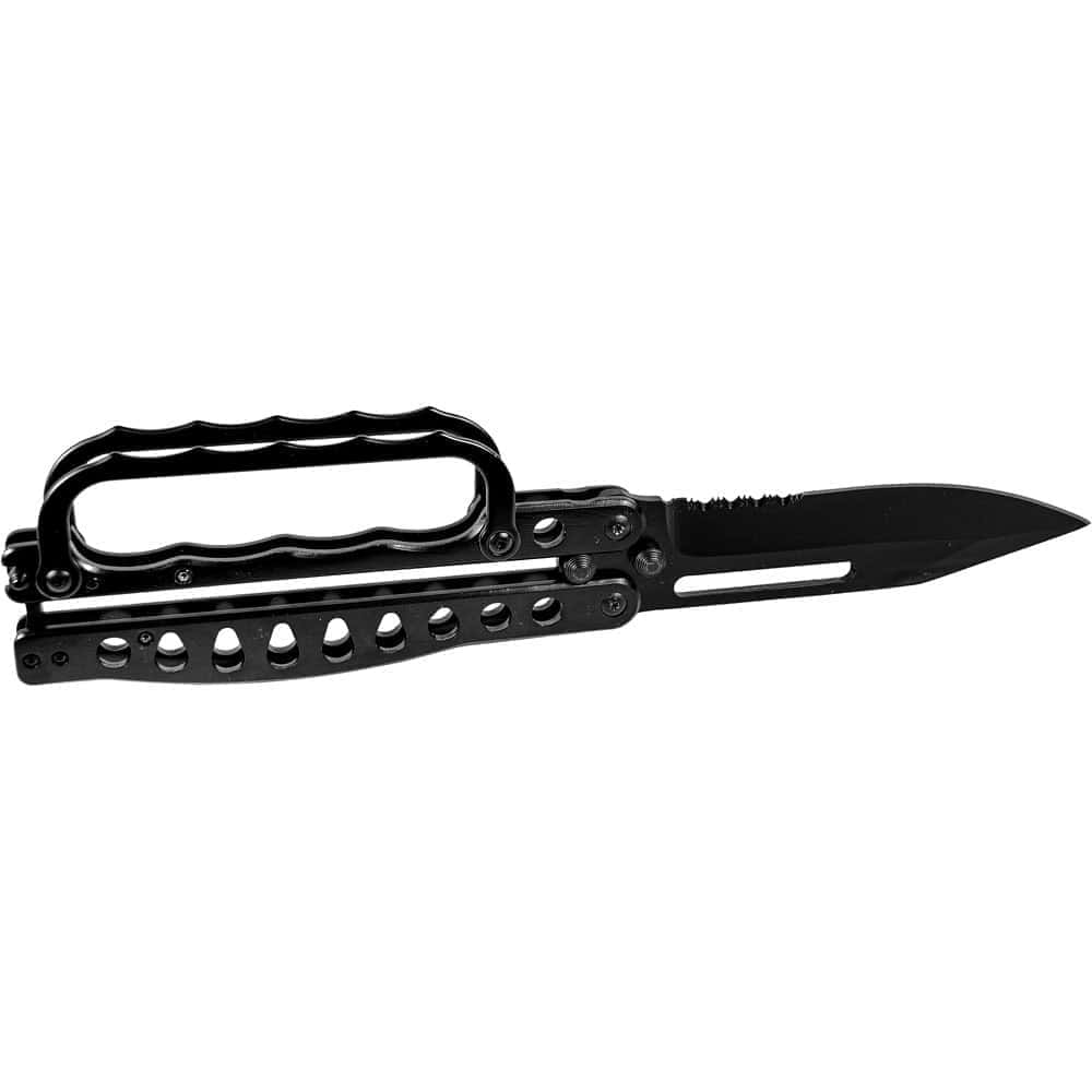 Butterfly Trench Knife with Handle Facing Up | Advanced Safety Tech Butterfly Trench Knife with Handle Facing Up Advanced Safety Tech Butterfly Trench Knife with Handle Facing Up