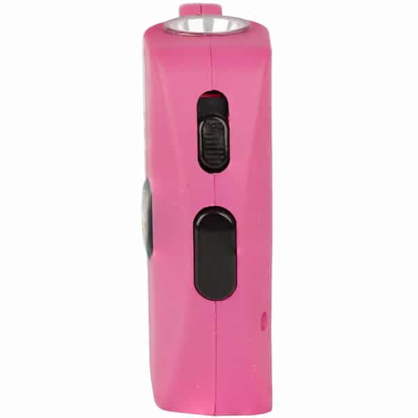 Pink 75 Million Volt Talon Stun Gun and Flashlight Side View with Buttons | Advanced Safety Tech Pink 75 Million Volt Talon Stun Gun and Flashlight Side View with Buttons Advanced Safety Tech Pink 75 Million Volt Talon Stun Gun and Flashlight Side View with Buttons