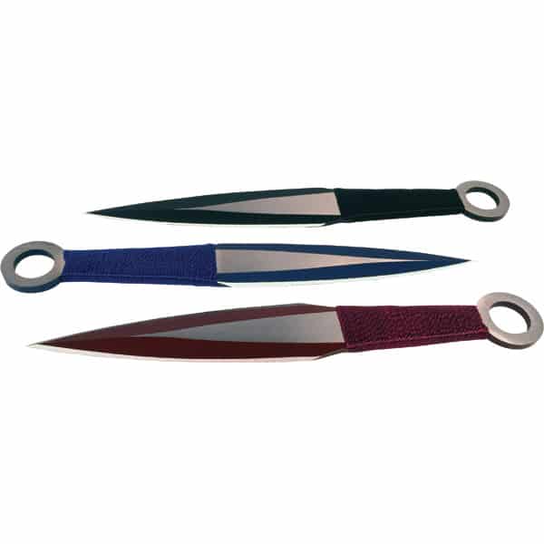 3 Piece Throwing Knife Assorted Color – Black, Blue, Red | Advanced Safety Tech 3 Piece Throwing Knife Assorted Color – Black, Blue, Red Advanced Safety Tech 3 Piece Throwing Knife Assorted Color – Black, Blue, Red