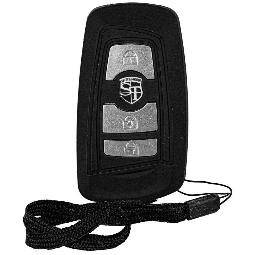 Silver and Black Triad 27 Million Volt Key Fob Stun Gun Front View with Wrist Strap | Advanced Safety Tech Silver and Black Triad 27 Million Volt Key Fob Stun Gun Front View with Wrist Strap Advanced Safety Tech Silver and Black Triad 27 Million Volt Key Fob Stun Gun Front View with Wrist Strap